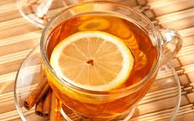 Hot spiced lemon tea